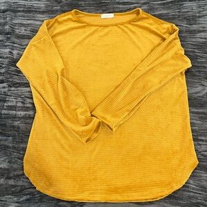 Yellow velvet top size XL by perfect peach